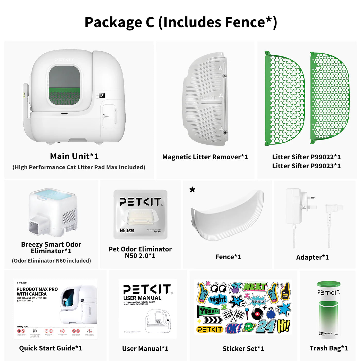 PETKIT PUROBOT MAX Pro Automātiskā Kaķu Tualete – Balta