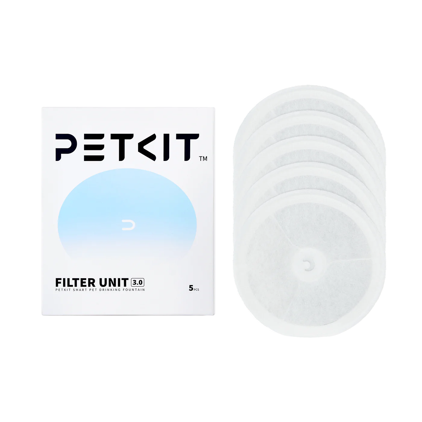 PETKIT G3 Dzeramās Strūklakas Filtri – 5 gab., Balti