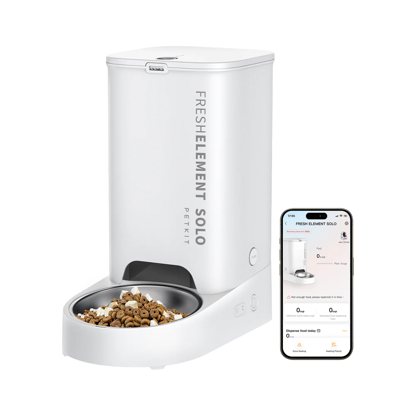 PETKIT Fresh Element Solo Viedā Mājdzīvnieku Barotava (P570 D4) – 3L, Balta