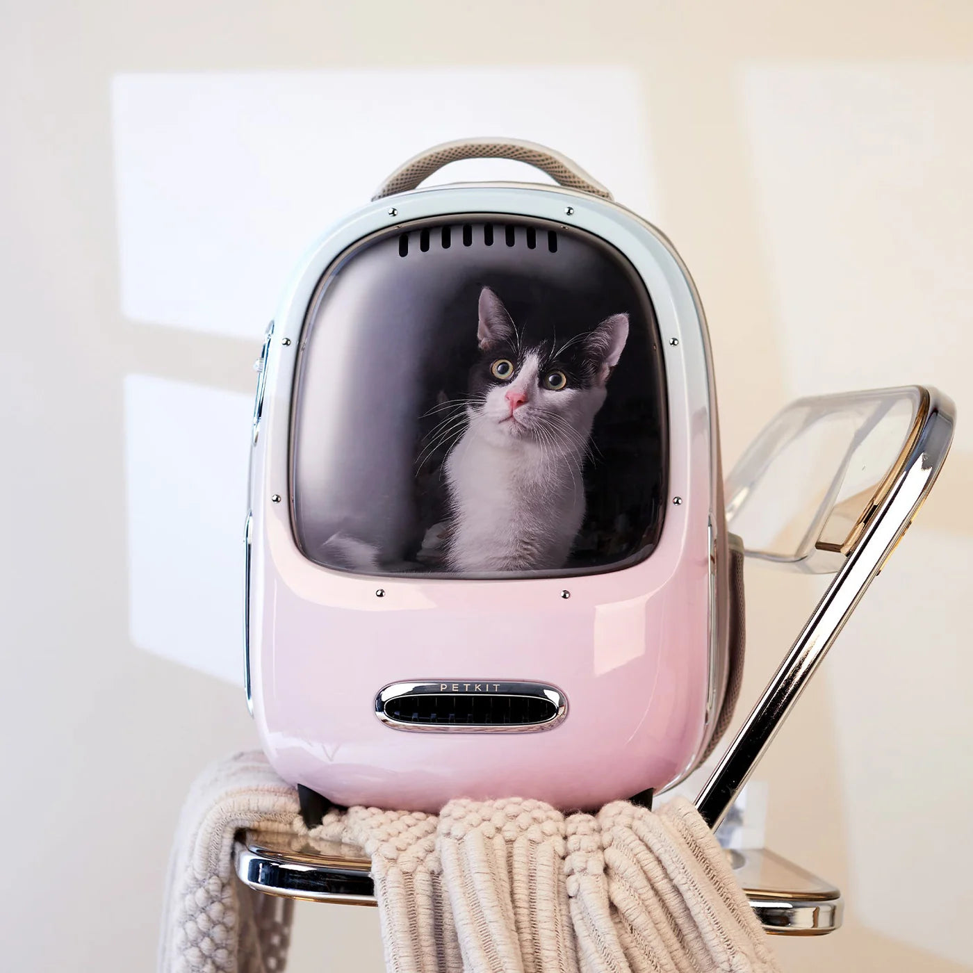 PETKIT Breezy2 Mājdzīvnieku Pārvadātājs – Rozā
