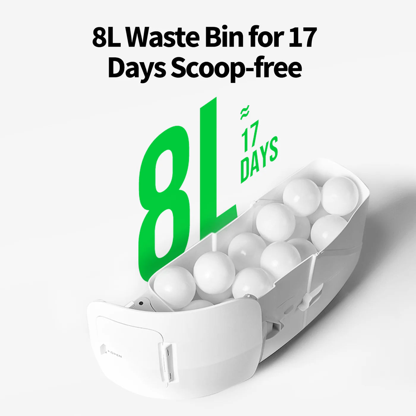 PETKIT PUROBOT MAX Pro Automātiskā Kaķu Tualete – Balta