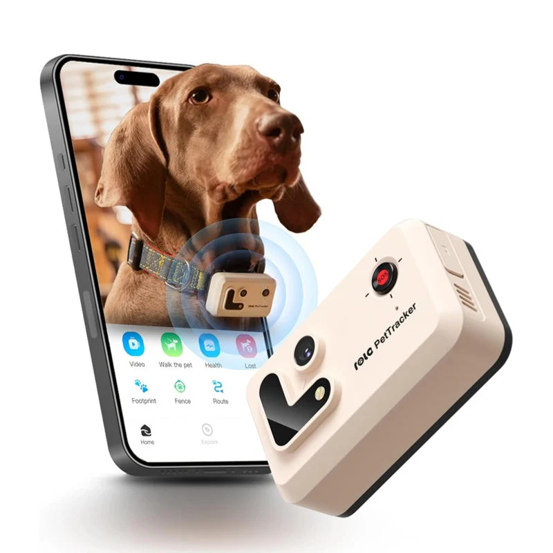 Enabot ROLA PetTracker – GPS Izsekošanas Ierīce Mājdzīvniekiem, Balta