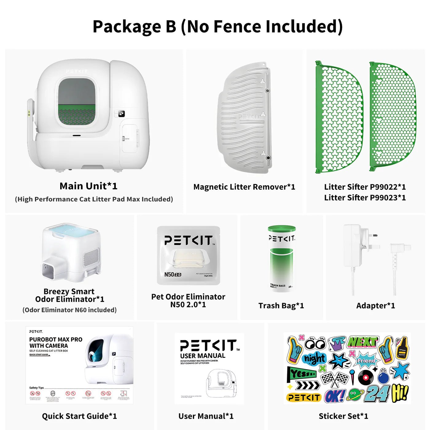 PETKIT PUROBOT MAX Pro Automātiskā Kaķu Tualete – Balta